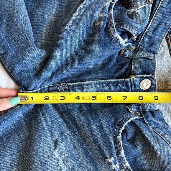 MOUSSY Vintage Distressed Lancaster Skinny Dark Blue Denim Jeans SZ 25 - Picture 12 of 13